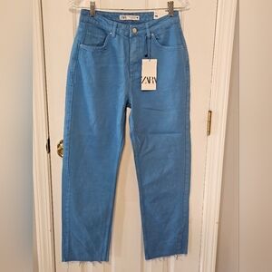 Zara Light Blue Casual Pants